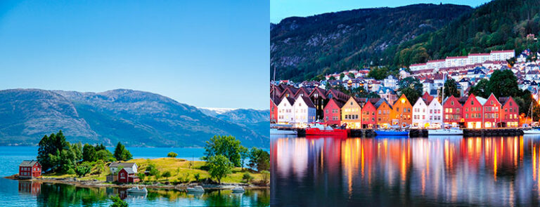Efter härliga dagar vid Hardangerfjorden avslutas resan med några dagar i vackra Bergen / Foto: Shutterstock