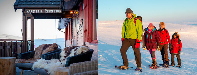 På Hardangervidda blir det både snöskovandring och hundspann / Foto: Carmen Castrejon